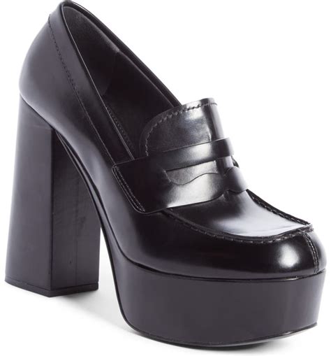 prada loafers womens nordstrom|Prada high heeled loafers.